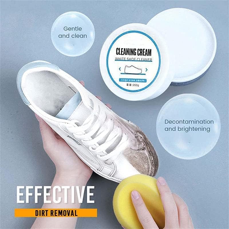 Crème de nettoyage pour chaussures blanches