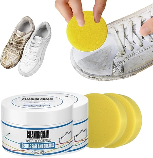 Crème de nettoyage pour chaussures blanches